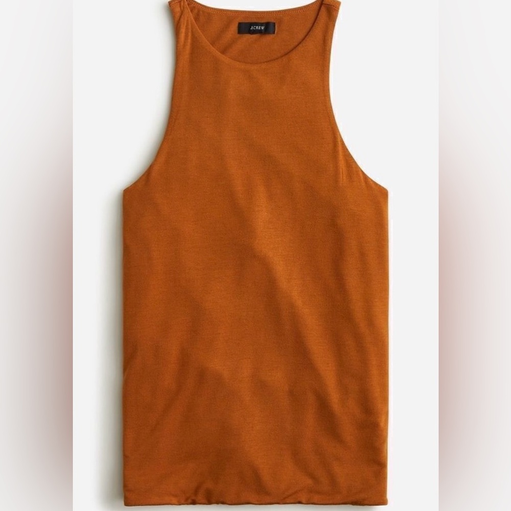 J.Crew Double-Layered Tank Top – Rust Orange, Size XS